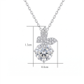 wholesale 925 Sterling Silver Butterfly Moissanite Solitaire Pendant Necklace For Women-0-4
